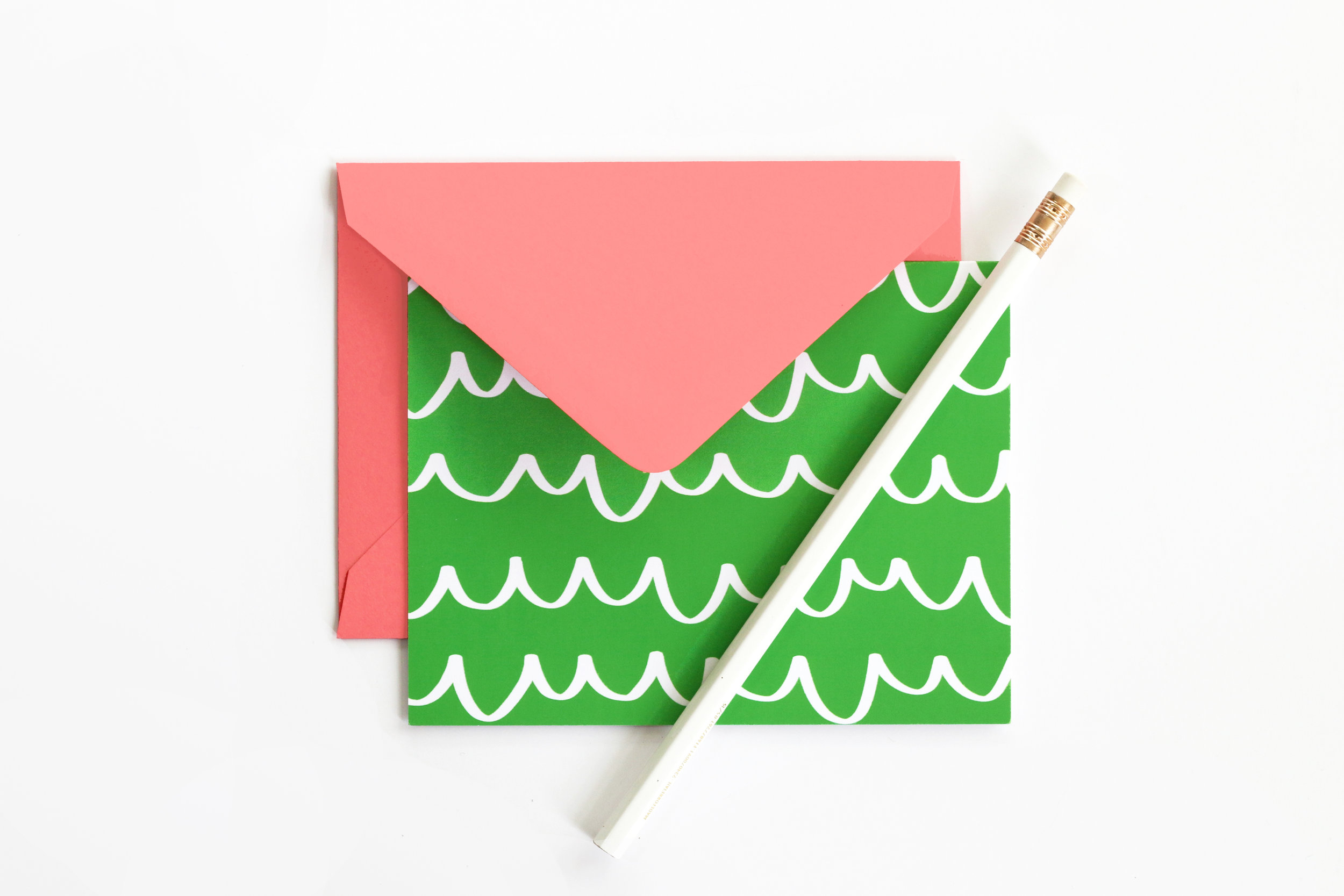 green-scallop-note-cards-when-it-rains-paper-co-colorful-and-fun