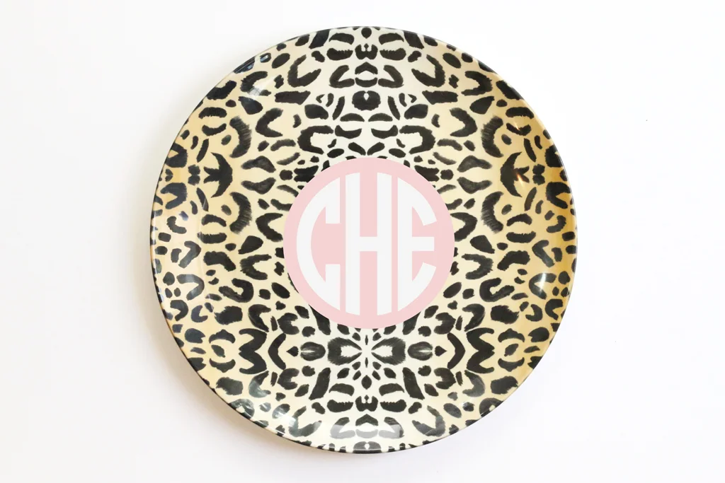 personalized melamine plate