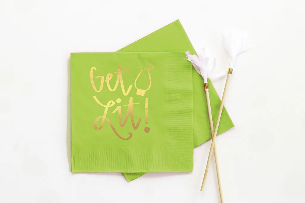 Copy of festive cocktail napkins