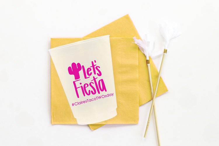 Modern Monogram Foam Wedding Cups — When it Rains Paper Co. | Colorful and  fun paper goods, office supplies, and personalized gifts.