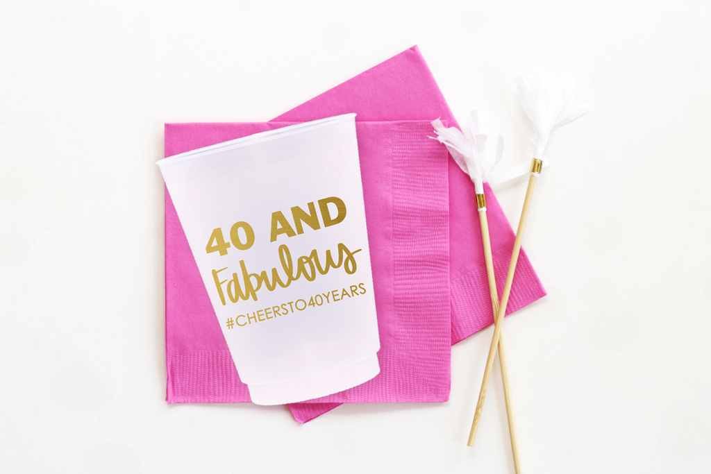 Personalized Frosted Cups — When it Rains Paper Co. | Colorful and fun ...