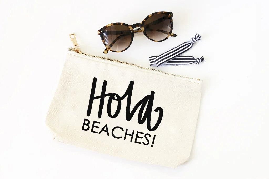 Hola Beaches Cosmetic Bag