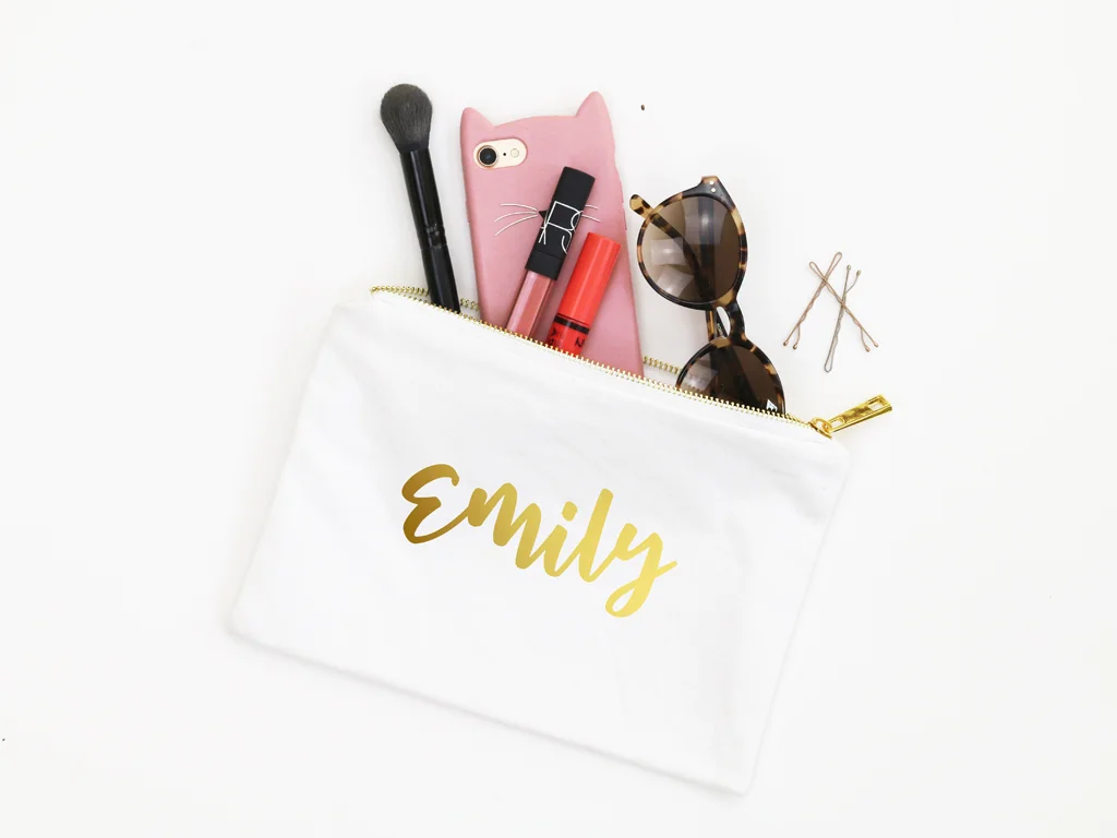 Personalized Cosmetic Bag Bridesmaid Gifts