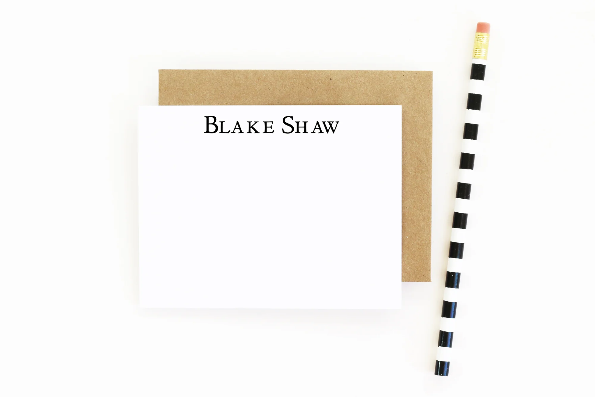 Mens Personalized Stationery Set
