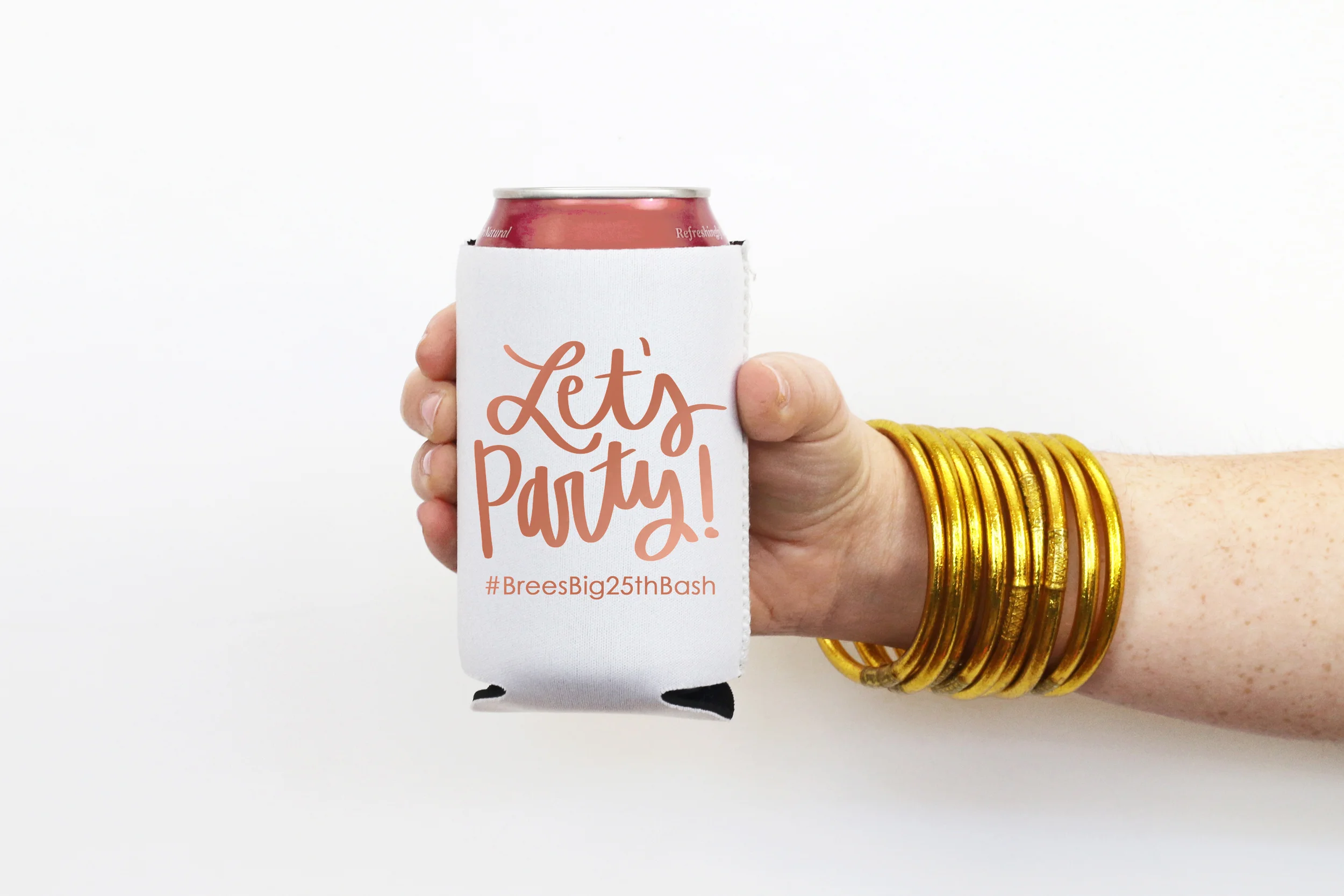 birthday koozie personalized can cooler birthday party favors