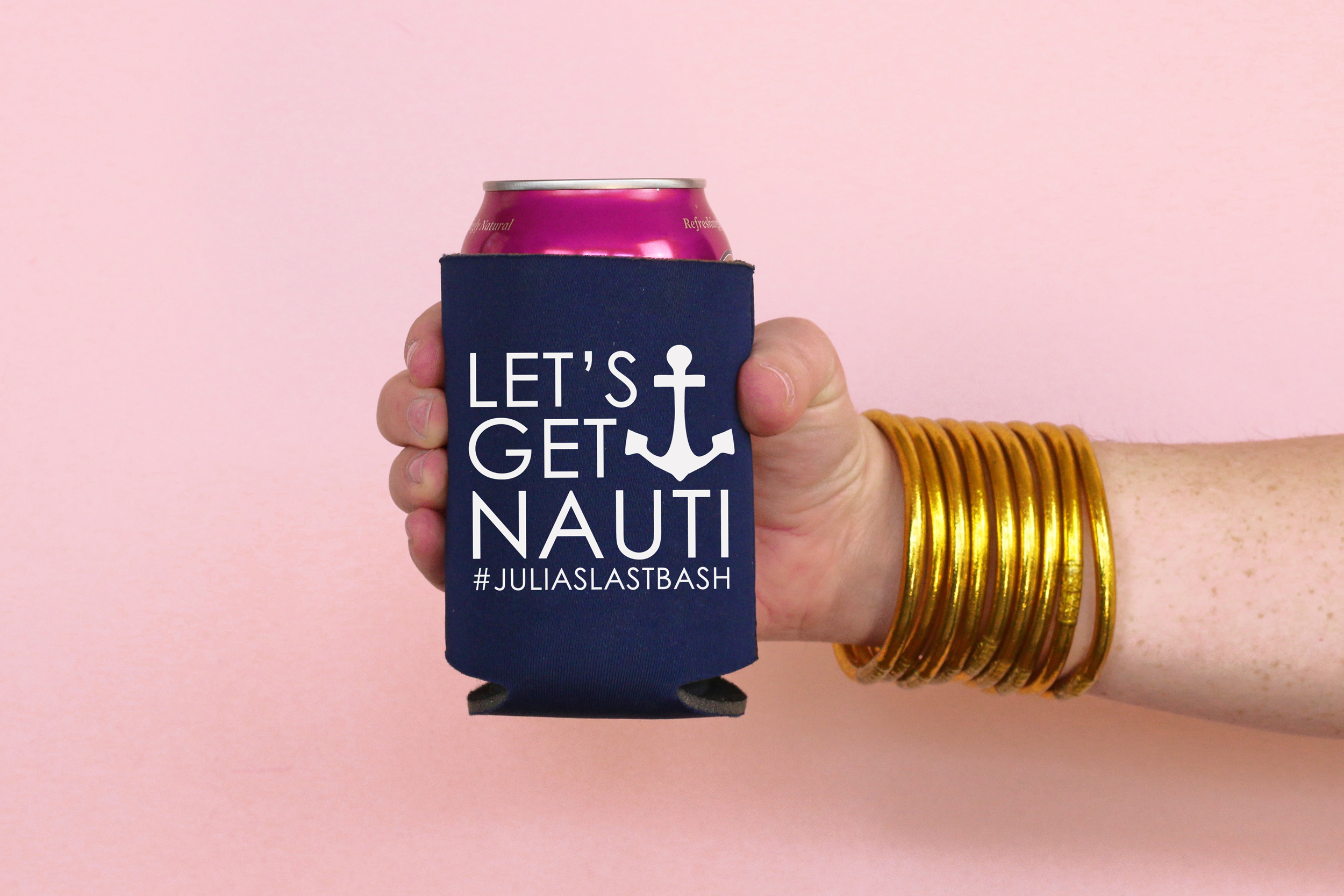 Personalized Wedding Bachelorette Party Can Coolers Final Fiesta Faux Glitter Full Color Multiple Quantities Available Personalized Wedding Favors Neoprene Can Coolers