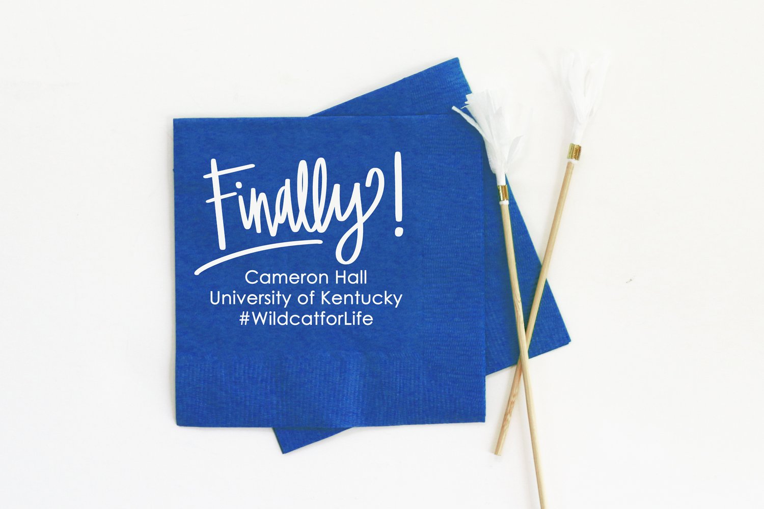 Custom Printed Graduation Napkins  When it Rains Paper Co. | Colorful and  fun paper goods, office supplies, and personalized gifts.