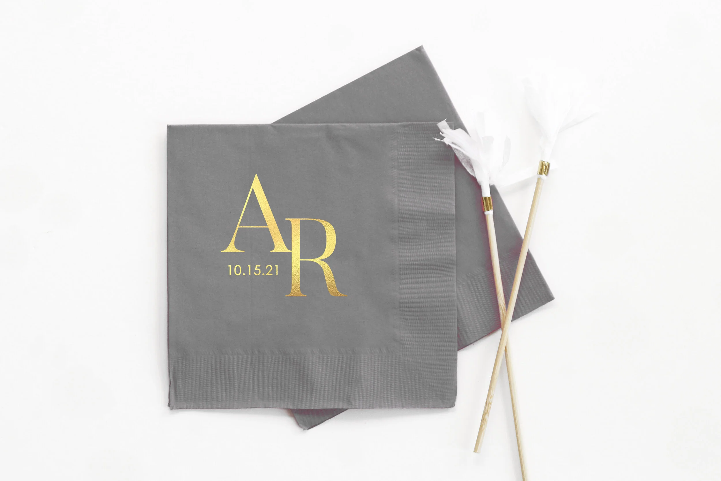 personalized wedding napkins