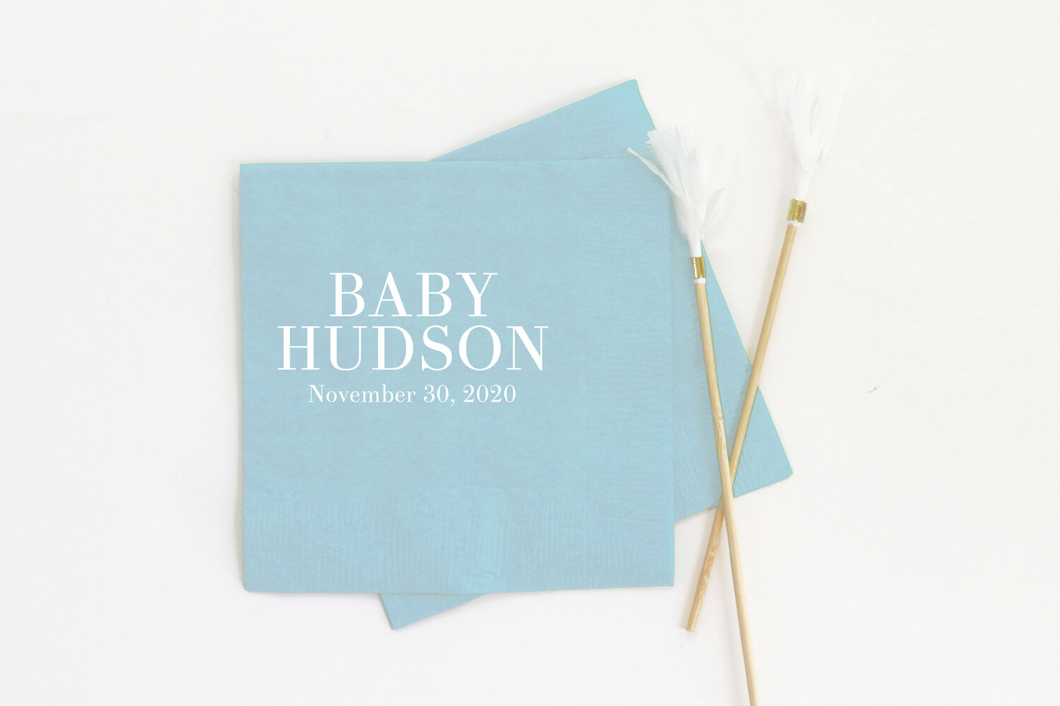 Boy Baby Shower Napkins — When it Rains Co. | Colorful and paper goods, office supplies, and personalized