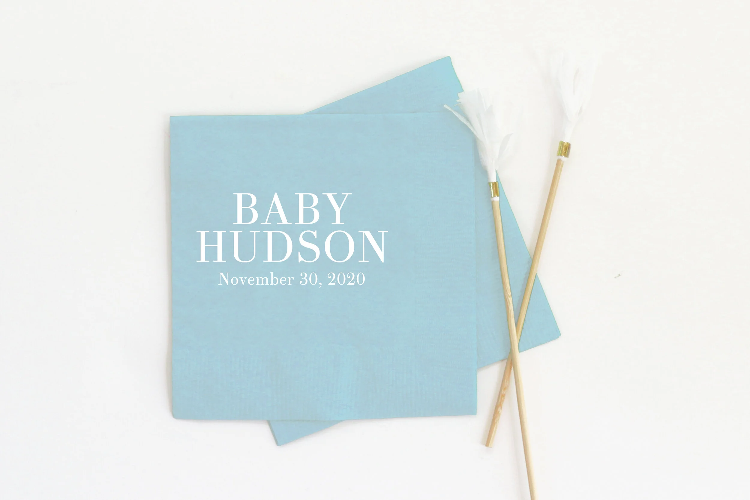 baby shower napkins boy