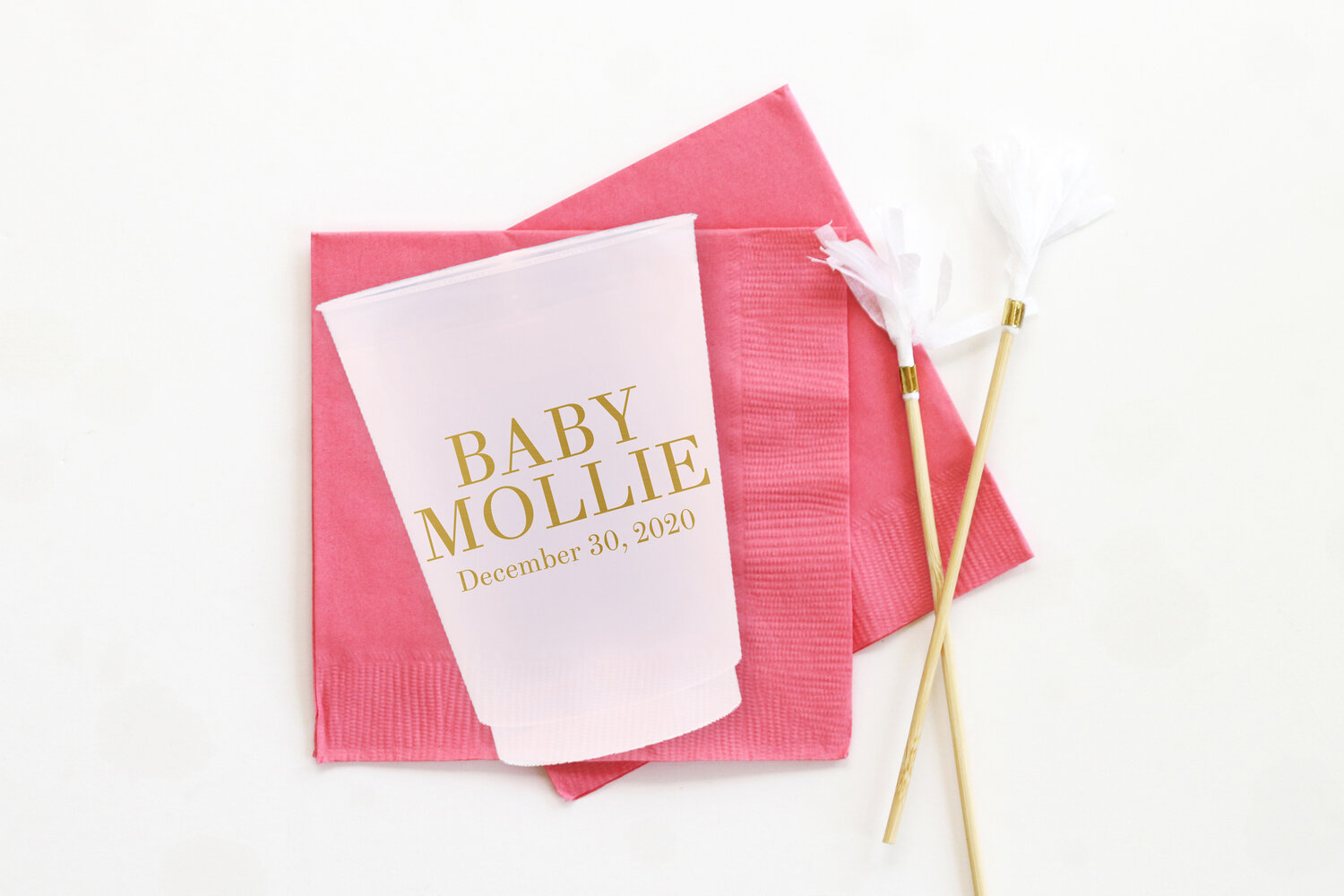 Baby Shower Cups — When it Rains Paper Co.  Colorful and fun paper goods,  office supplies, and personalized gifts.