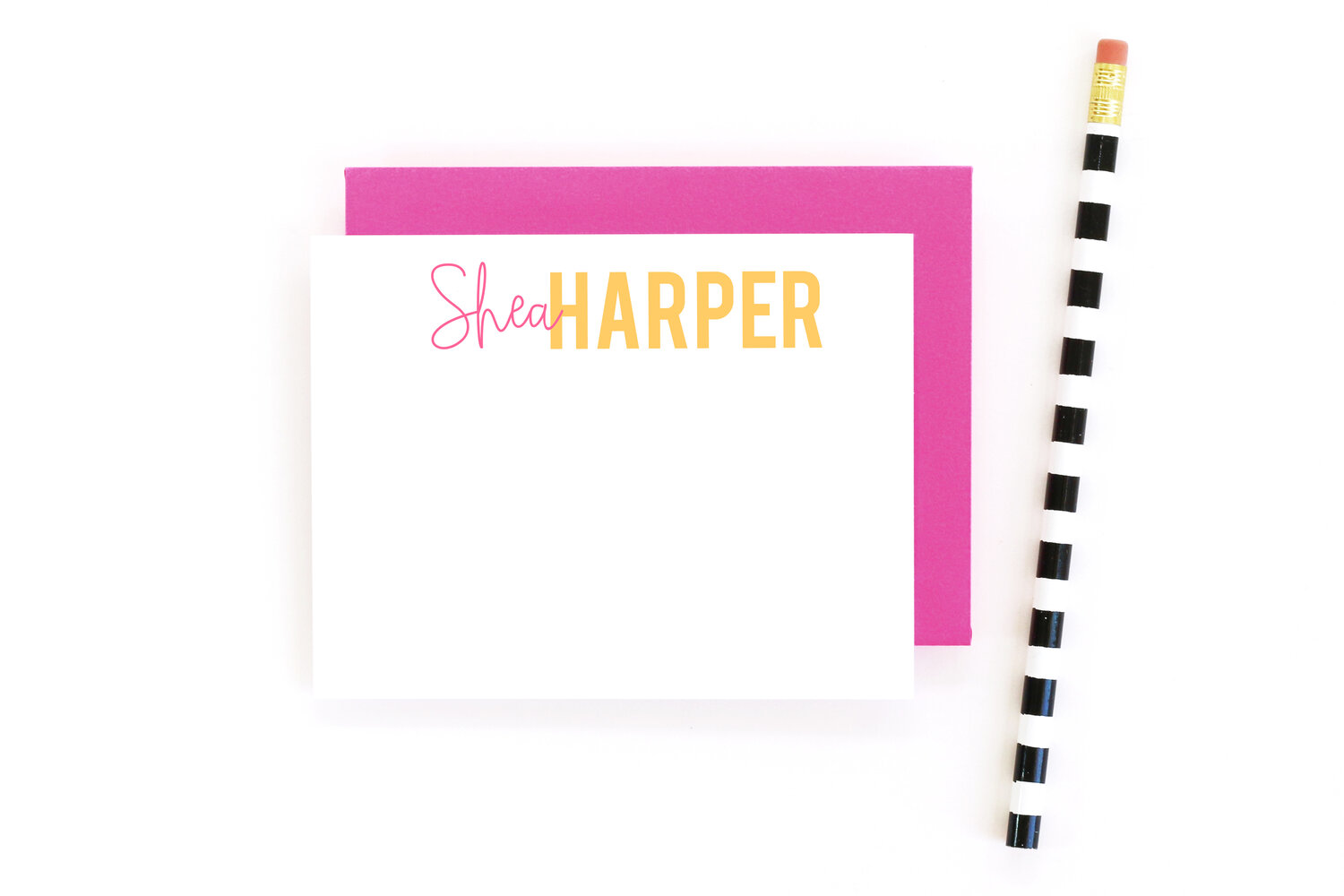 Personalized Stationary, Stationery Cards, Teacher Gift, Modern