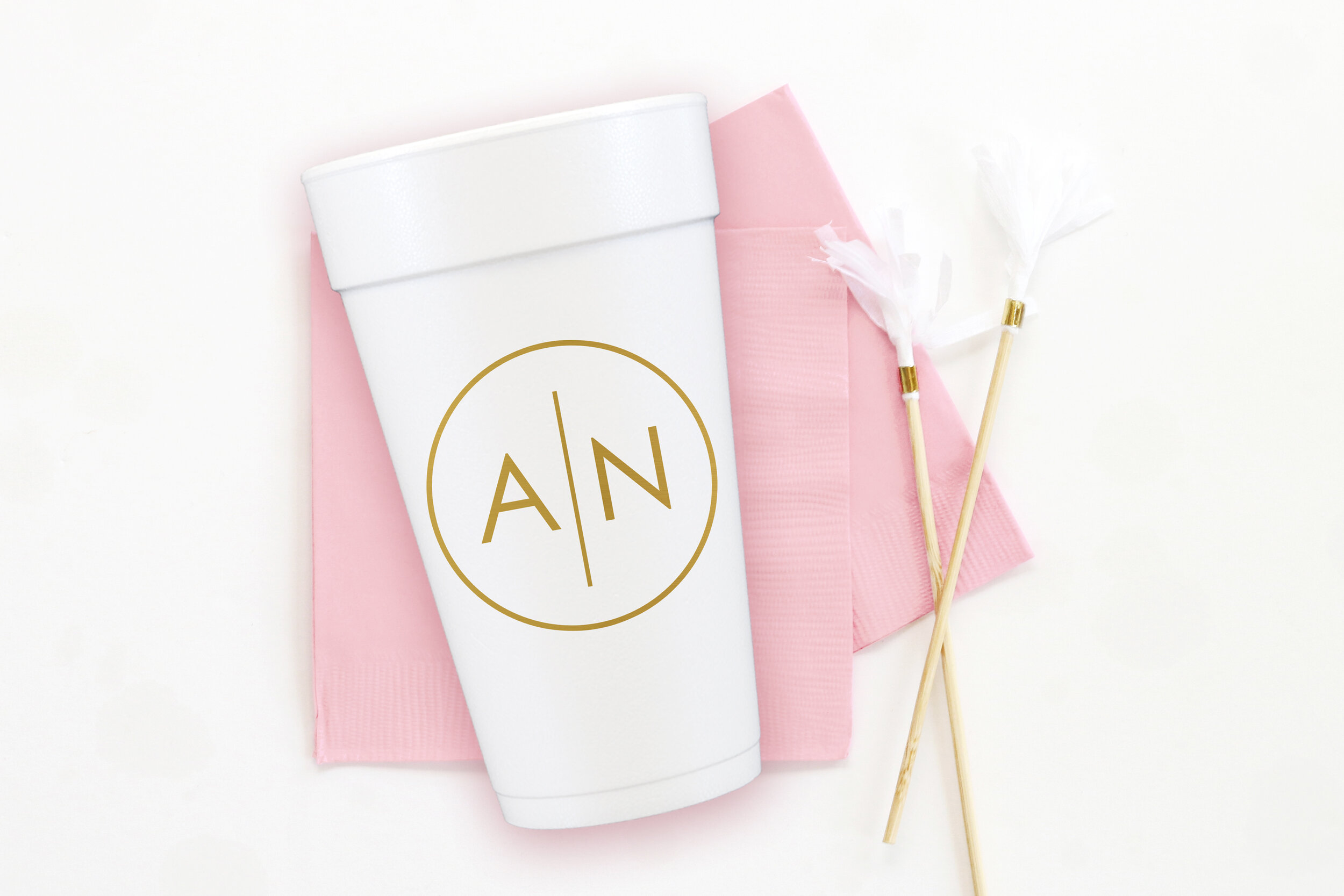 Cheers Foam Wedding Cups — When it Rains Paper Co.  Colorful and fun paper  goods, office supplies, and personalized gifts.