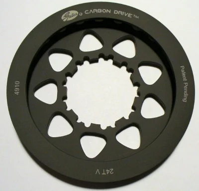 Logo and Text Engraved on Anodized Sprocket