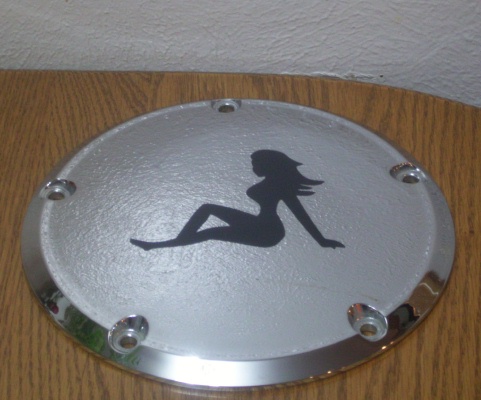 Custom Laser Marked Chrome HD Derby Cover