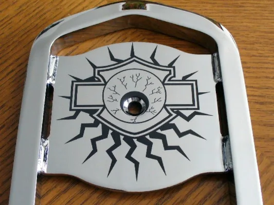 Custom Image Laser Marked On MC Back Rest