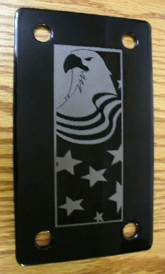 Custom Image On Powder Coated Metal Plate
