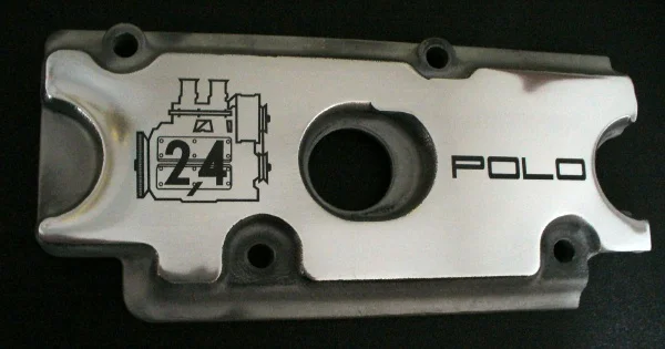 Custom Laser Marked Porsche Valve Cover