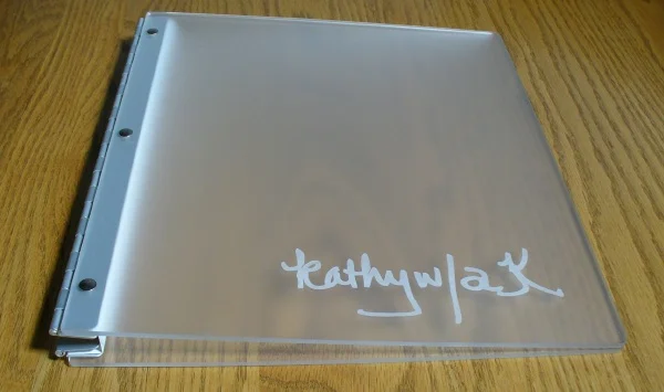 Personalized Laser Engraved Acrylic Portfolio