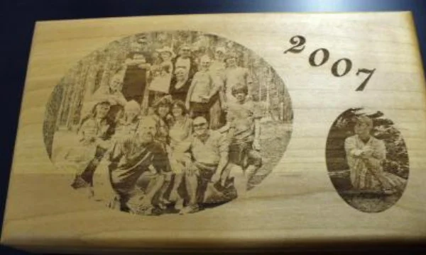 Photos Laser Engraved On Alder Wood Box