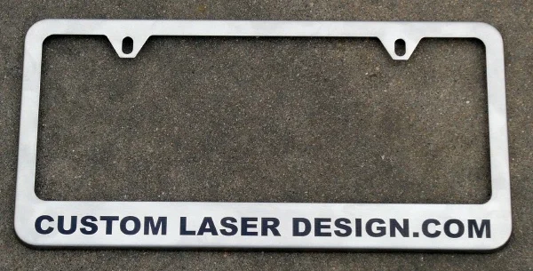 Company Website Laser Marked License Plate Holder