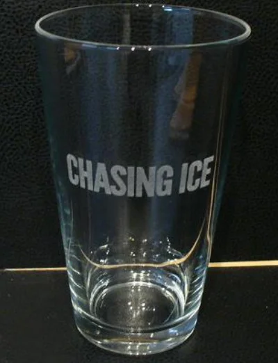 Logo Laser Engraved On Pint Drinking Glass