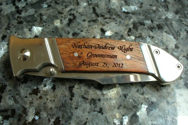 Custom Engraved Knife Handle Gift For Groomsman