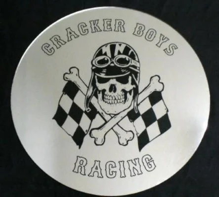 Racing Logo Laser Engraved On Round Mirror