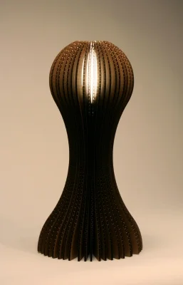 Laser Cut Cardboard Pawn Lamp
