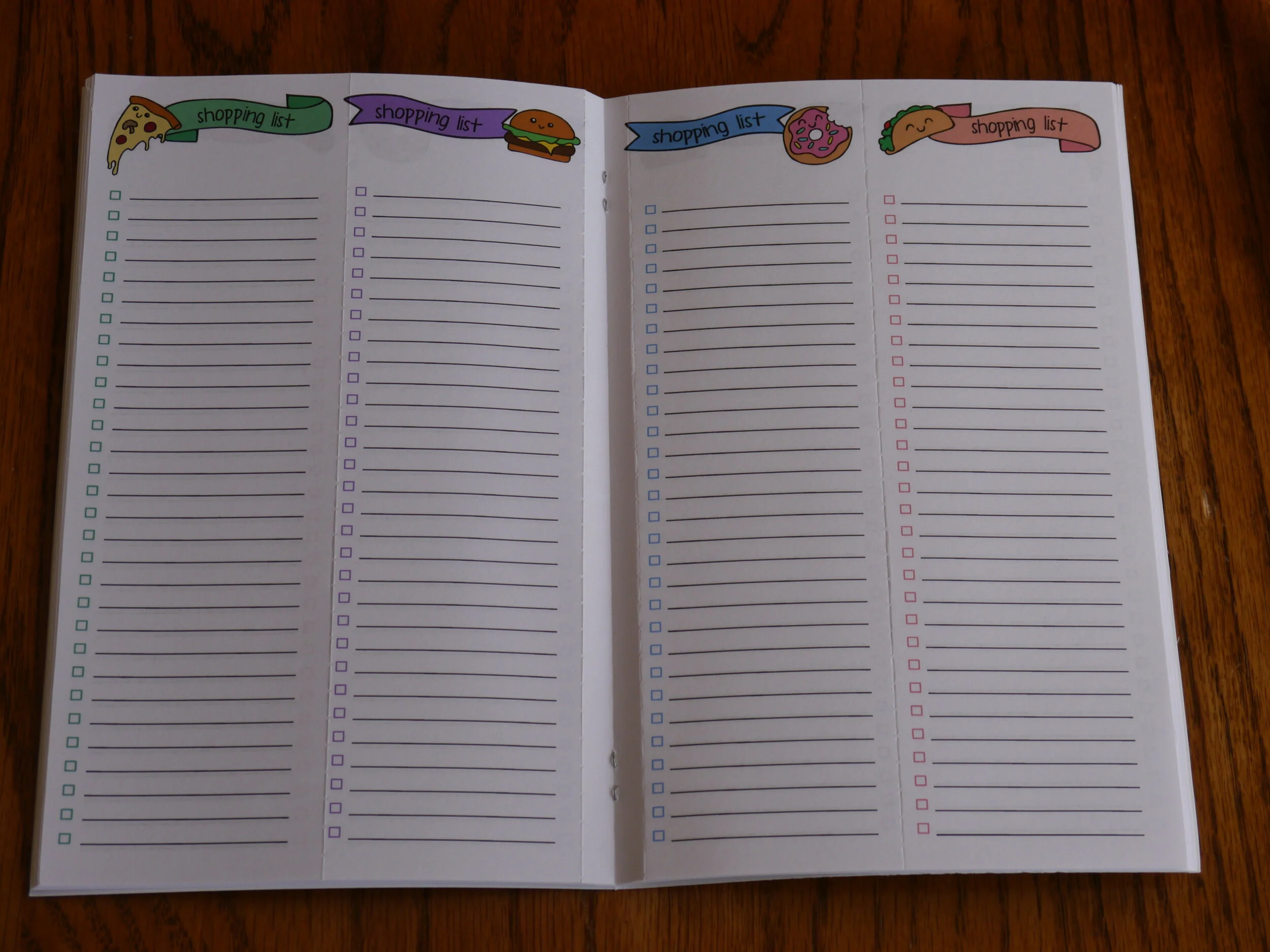 Tear Out Shopping List