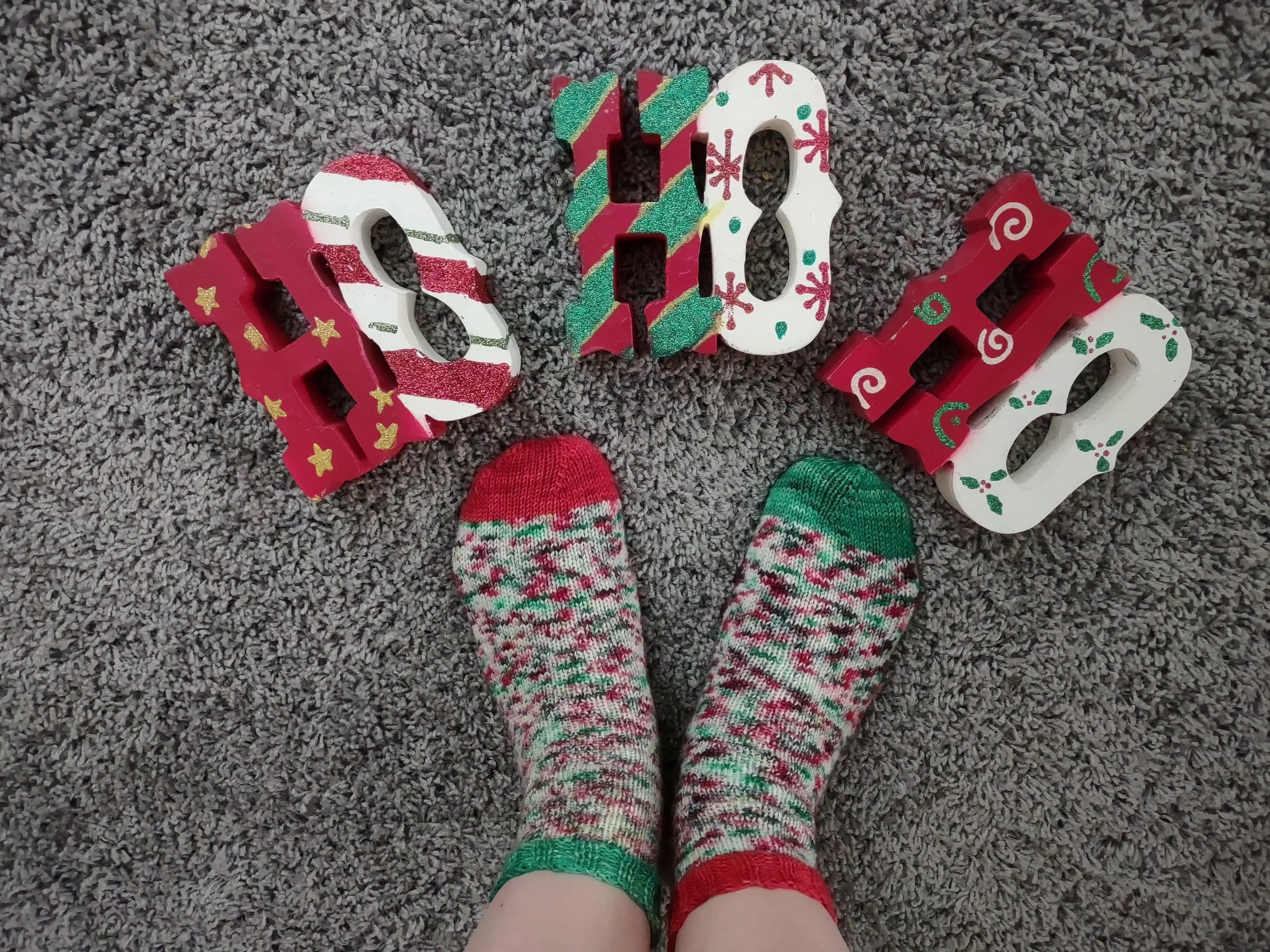 Christmas Throw Down Socks
