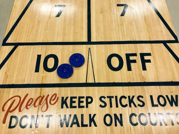 Shuffleboard Court - Lettering by Michael Conlin