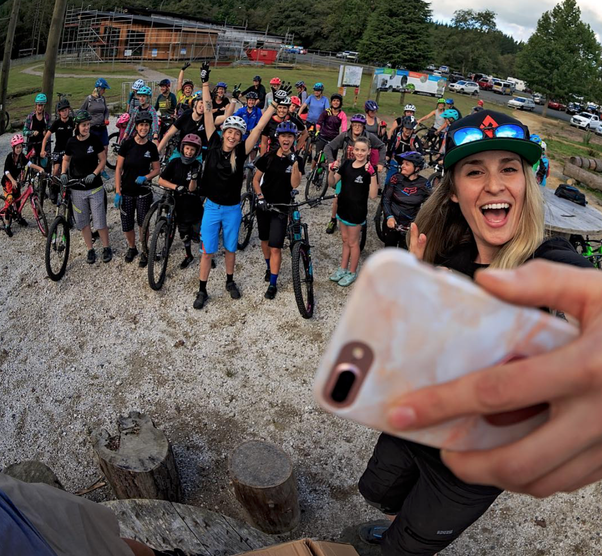 scene from Micayla's rogue facebook ride event in NZ.