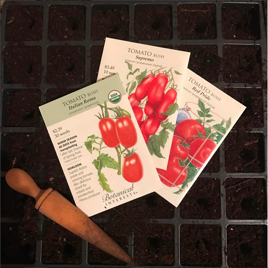 Some Tomato Seeds from Botanical Interests! I love all the different kind of Tomatoes there are, and how they grow differently! Its so exciting!