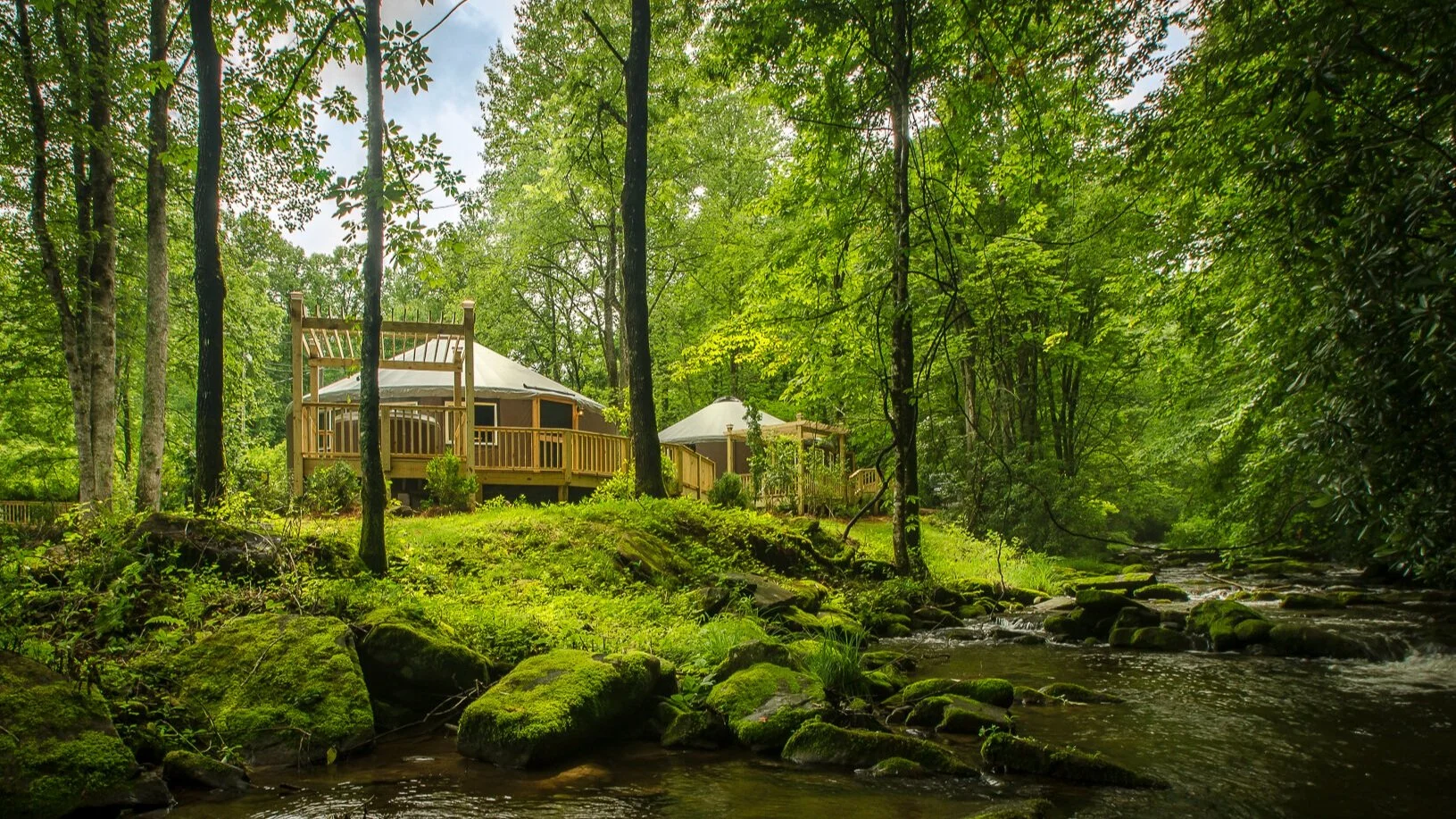   EXPERIENCE GLAMPING, BY RESERVING A LUXURY YURT     GET STARTED   