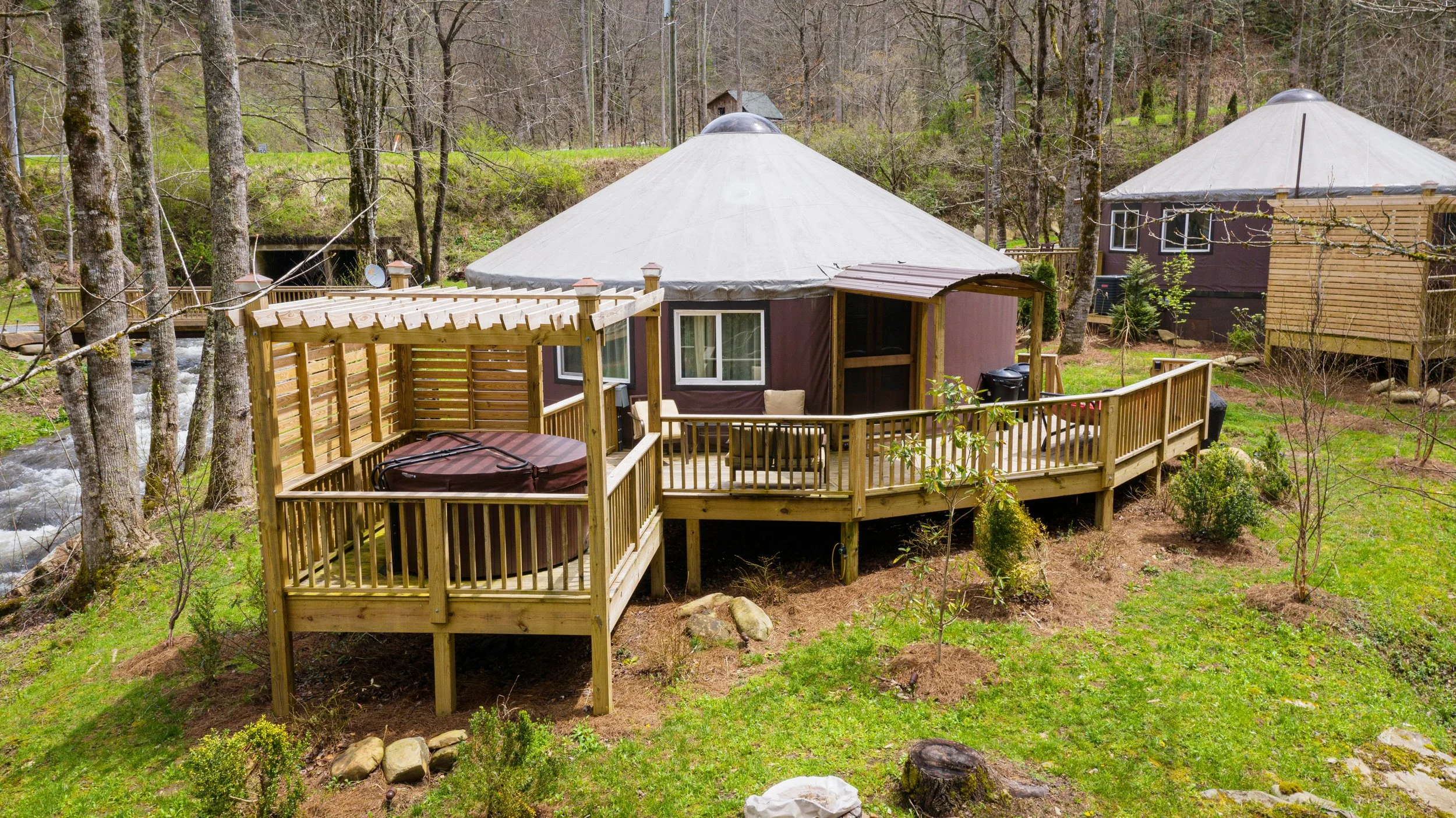StayNantahala Luxury Yurts by the creek_exterior_fall.jpg