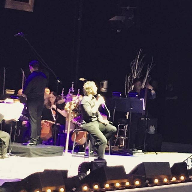 Performing with Josh Groban