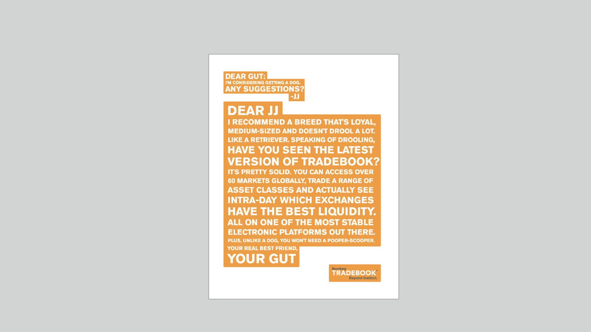Bloomberg Tradebook – Trader Print: Trust Your Gut