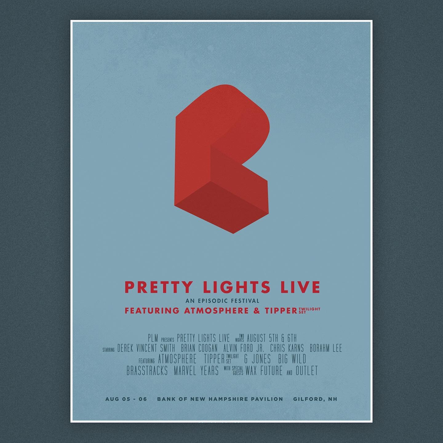 Tour branding and admat designs for the first @prettylights episodic tour back in 2016. After I designed the new PL monogram that year we started exploring a lot of ideas for the tour branding&hellip; ultimately it came down to me and Derek pulling a