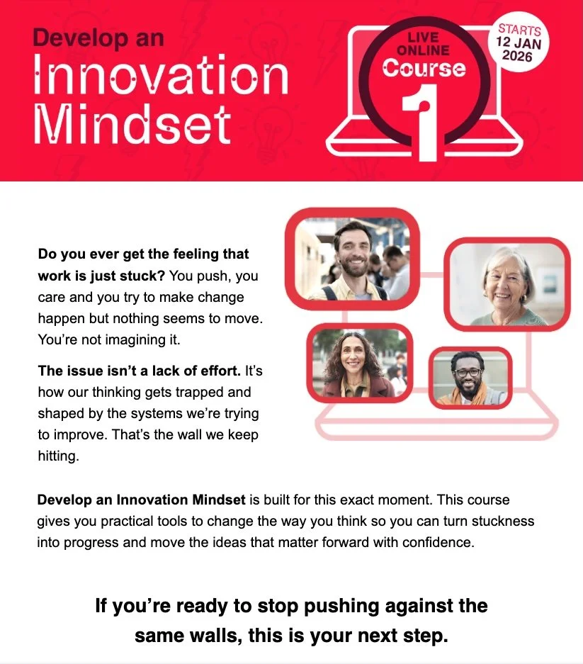 Together Culture Innovation Mindset campaign promoting its Changemaker's Toolkit course