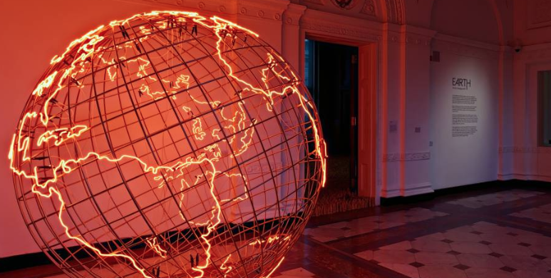 EARTH exhibition installation at the Royal Academy of Arts