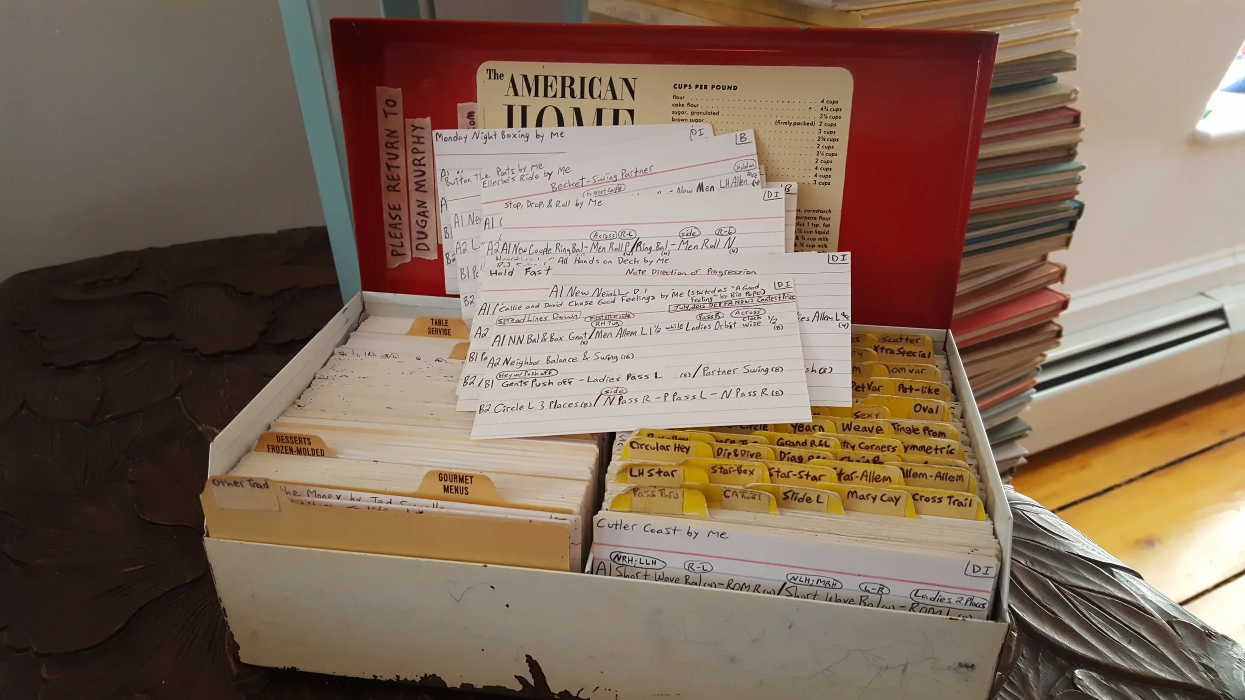Dugan keeps his cards in here.