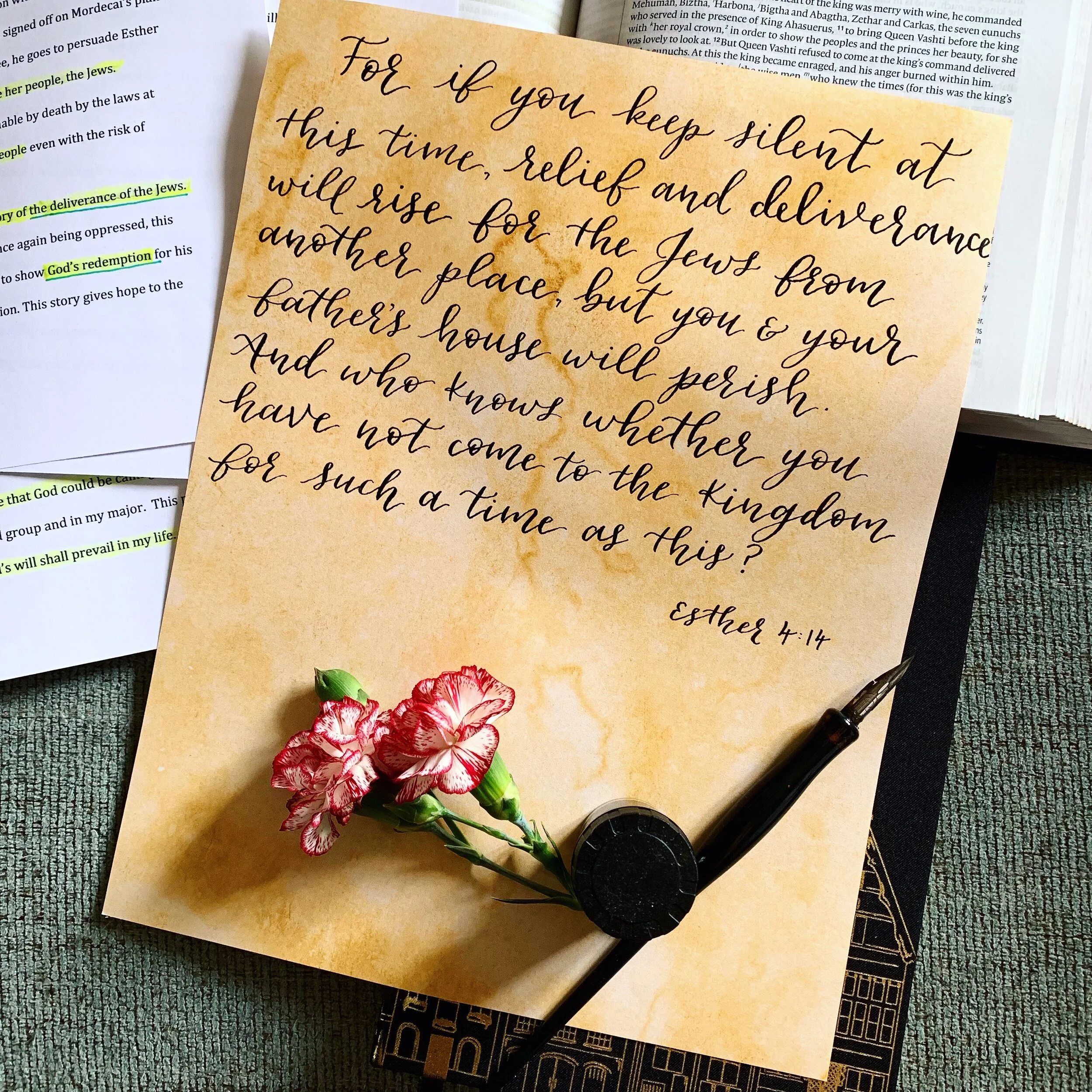 Bible Verse Calligraphy Challenge