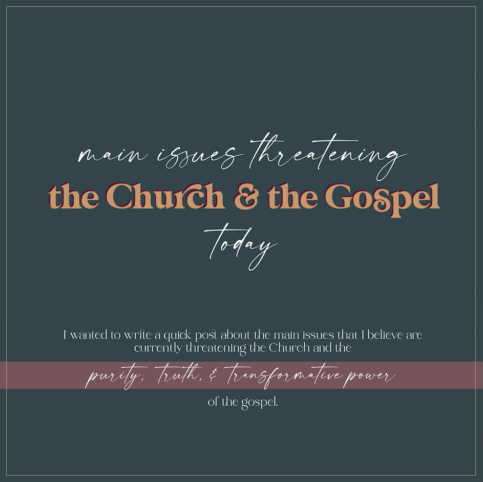 Issues threatening the Church and the Gospel today