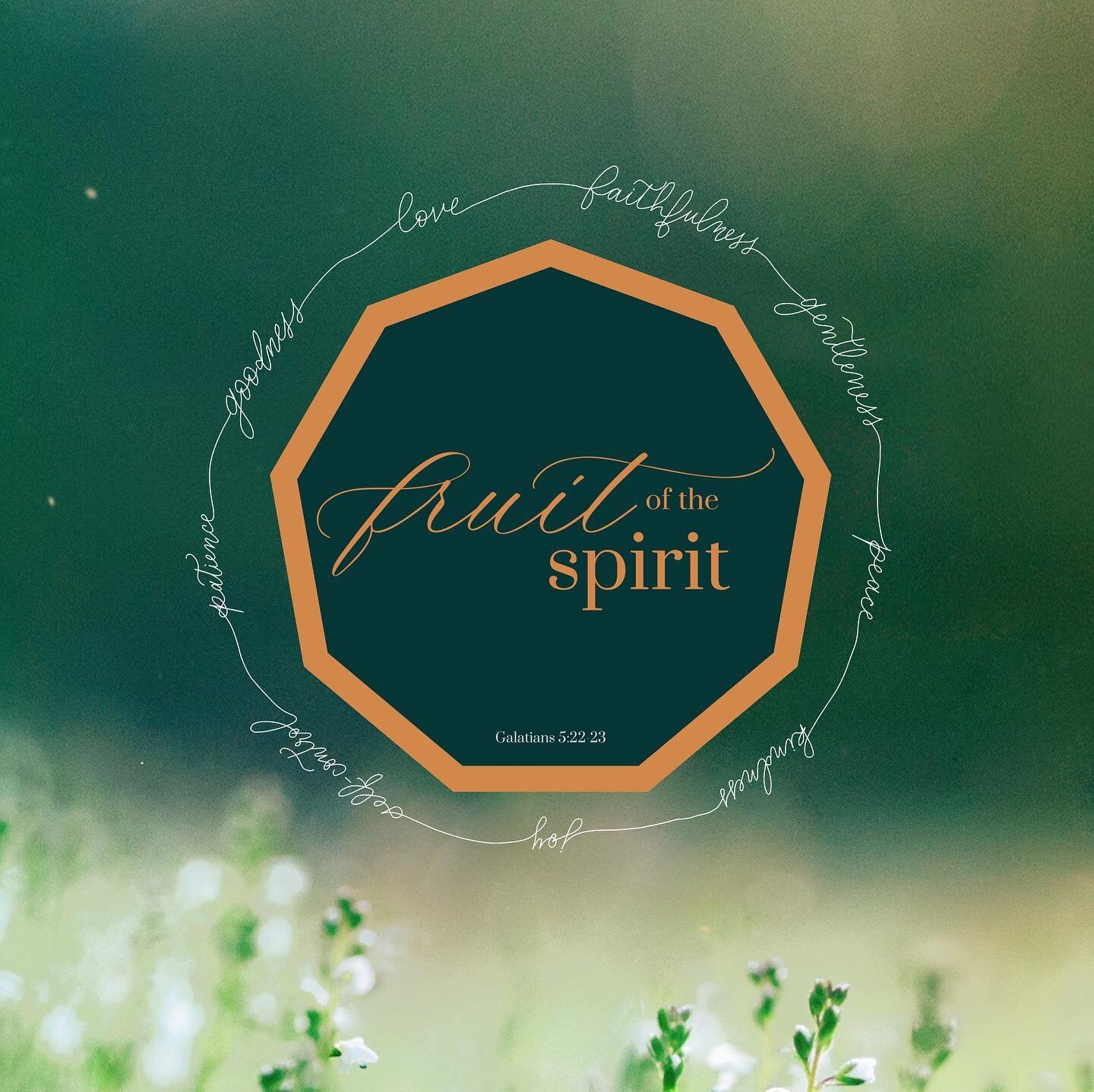 Created this fruit of the spirit wreath / graphic for our church&rsquo;s new sermon series 🔸 the fruit of the Spirit is love, joy, peace, patience, kindness, goodness, faithfulness, gentleness, self-control; against such things there is no law. ‭‭Ga