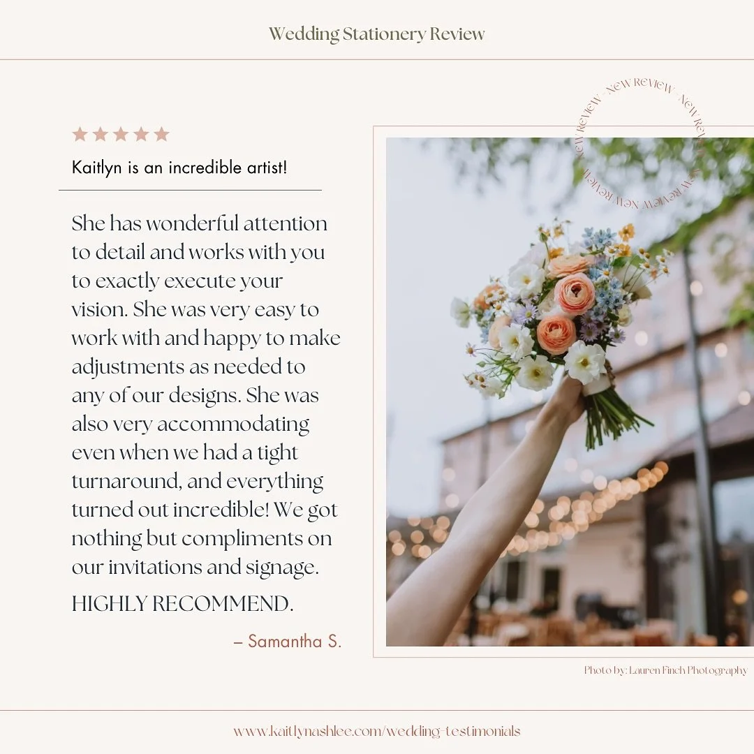 So thankful for new reviews! I loved working with this beautiful couple on their invitation suite and wedding signs. We got the photos back from their wedding at&nbsp;@thebroadmoor&nbsp;&amp; they are just gorgeous. Can&rsquo;t wait to share more! @l