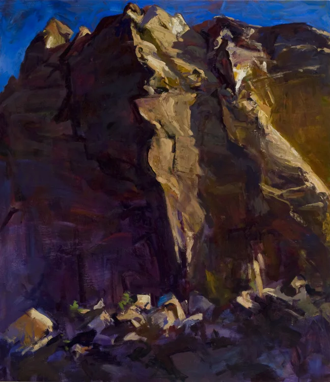   Capitol Reef - 2, morning &nbsp;&nbsp;48 x 42 " oil on panel &nbsp; Capitol Reef  