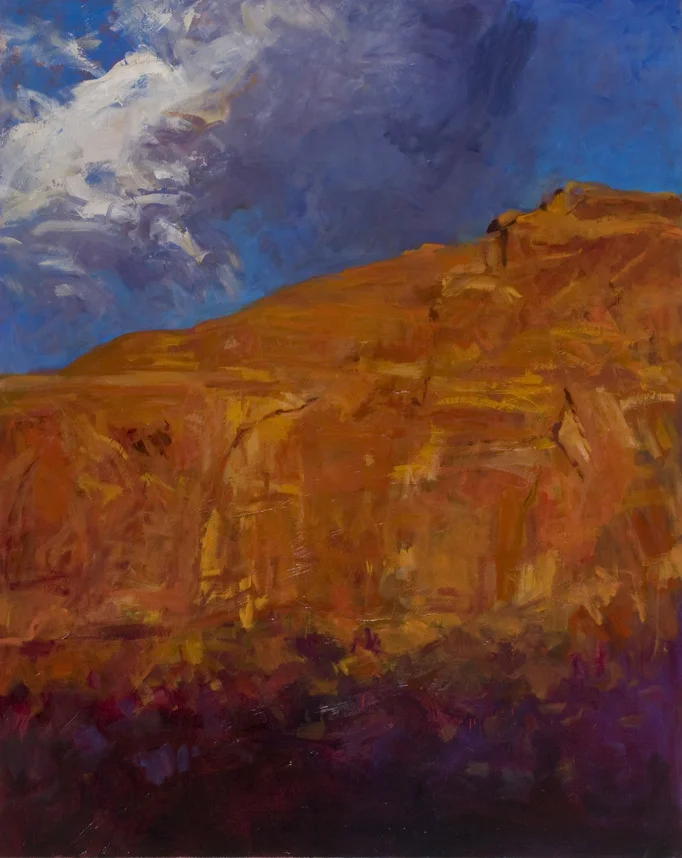   Capitol Reef, glow &nbsp;&nbsp;60 x 48" oil on canvas &nbsp; Capitol Reef  