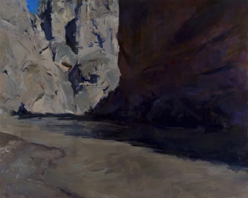   Boquillas 1 &nbsp;&nbsp;48 x 60" oil on panel &nbsp; Big Bend  