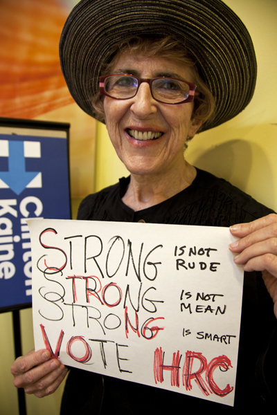 This series of 9 images is from a local Hillary/Kaine phone bank.